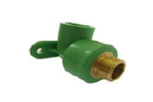 ATLAS PPR GREEN FUSION MALE WALL PLATE ELBOW 25X1/2