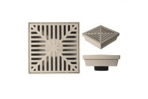 RAINDRAIN LITE 250X250mm PP GRATE & HOUSING L/D - SANDSTONE 097756