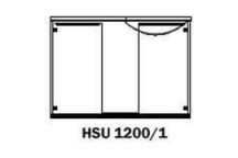 SINK UNIT WITH HINGED DOORS SEB RH 1200x535mm