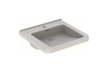 GEBERIT 500.785.00.1 SELNOVA COMFORT SQUARE WASH BASIN 650x550mm WH