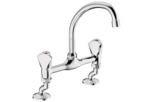 COBRA CARINA SINK MIXER PILLARTYPE 2TH 15mm LP CP 171/041CA/N