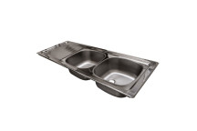 PLUMLINE NYATHI S/STEEL DEB INSET SINK 1200X460 (EXCL 40mm WASTE)