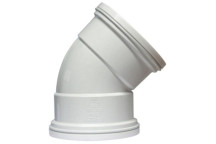PVC SV BEND 110X45 PLAIN RR