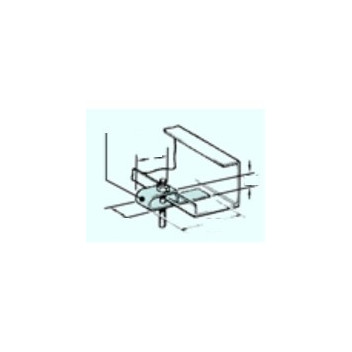 BEAM PURLIN CLAMP 8MM HOLE GALVANISED