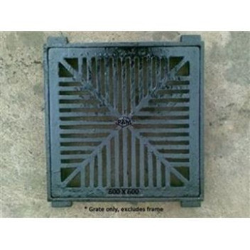 PAM CI SQUARE DISHED LD 600X600 GRATE ONLY