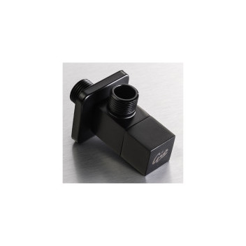 GIO A278/MB QUARTER TURN ANGLE VALVE SQUARE MATT BLACK