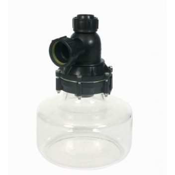 VULCATHENE W691 40mm DILUTION RECOVERY BOTTLE TRAP 2.3L - GLASS BASE