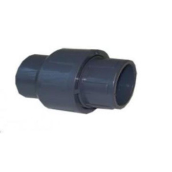 uPVC S/WELD SOCKET UNION 63mm PLAIN GREY