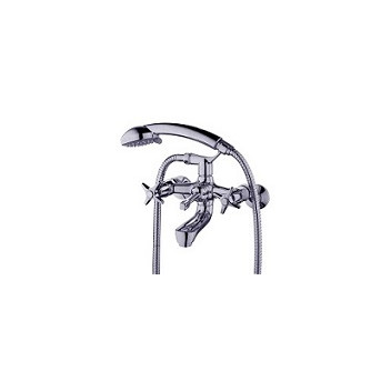 PLUMLINE STANDARD W/T BATH MIXER INCL H/SHOWER HOSE BRACKET CP 15mm