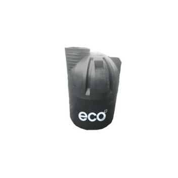 ECO SEPTIC TANK 1500L BLACK (1800mm RND 1.05M HIGH)