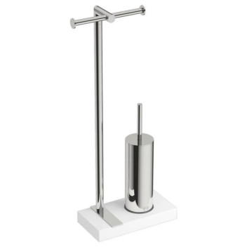 BATHROOM BUTLER 9108POLS TOILET BUTLER AND TOILET BRUSH POLISHED