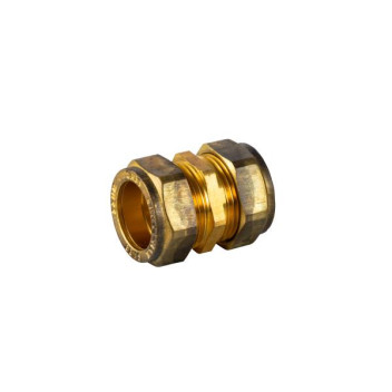 BRASSMAN COMPRESSION STRAIGHT COUPLER 15mm CXC