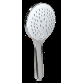 MERELLI RONDO HAND RAINSHOWER 3-FUNCTION CP/WHITE FACE