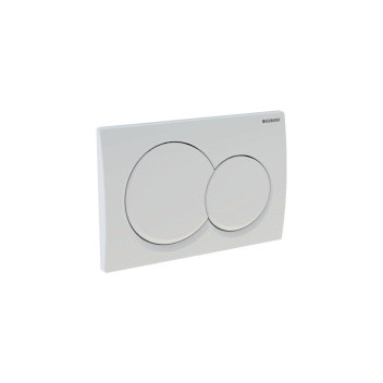 GEBERIT 115.035.11.1 ALPHA01 ACTUATOR PLATE DUAL FLUSH WHITE ALPINE