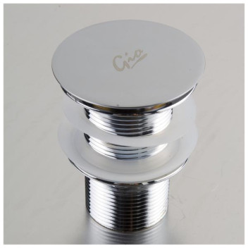 GIO P37 FLAT TOP CLICK BASIN WASTE 32MM UNSLOTTED