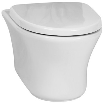 BETTA DIPLOMAT WALL HUNG BOXED PAN & SOFT CLOSE SEAT WHITE XTEDSC016A