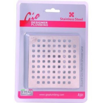 GIO A301 RETRO FIT SQUARE GRATE ONLY SS
