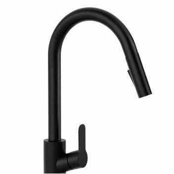 PLUMLINE MENSA SINK MIXER & PULL-OUT SPRAYER 1TH BLACK 15mm