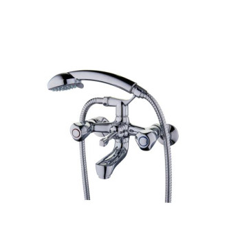 PLUMLINE HYDRUS BATH MIXER WALLTYPE INCL H/SHOWER CP 15mm