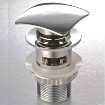 GIO A37-S SQUARE TOP CLICK BASIN WASTE 32MM UNSLOTTED