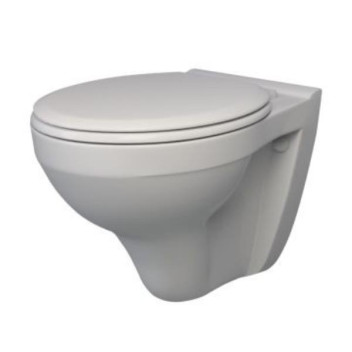 LECICO SYDNEY WALL HUNG  BACK INLET PAN ONLY WHITE