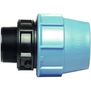HDPE COMPRESSION ADAPTOR BSP MALE 50X1.1/4