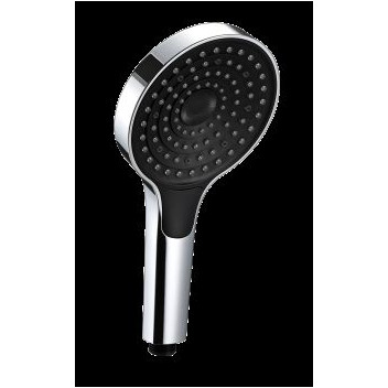 MERELLI NERO HAND RAINSHOWER 3 FUNCTION CP/BLACK FACE