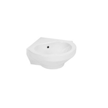 BETTA COMPACT CORNER BASIN 1TH PP WHITE 435x485mm WX0208A