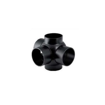 GEBERIT HDPE TRIPLE BRANCHBALL CONN. 88.5deg 90deg OFFSET 90mm 366.605