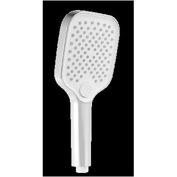 MERELLI CUBO HAND RAINSHOWER 3-FUNCTION CP/WHITE FACE