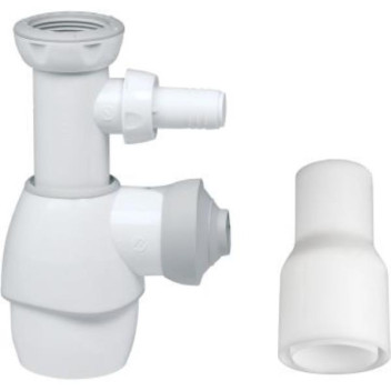 WIRQUIN 30931013 ALL-IN-ONE UNIVERSAL BOTTLE TRAP & W/M CON WHITE PRO