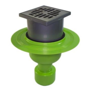 PLUMLINE FLOOR & SHOWER TRAP VERT (SS GRID W/PROOF FLANGE) 50/75mm