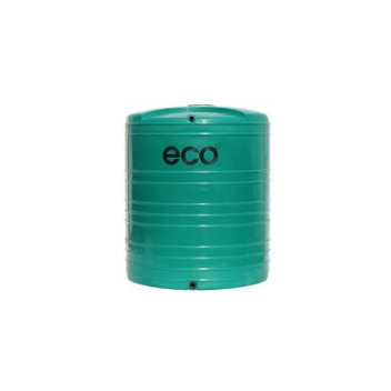 ECO WATER TANK VERTICAL 2750Lt GREEN (40mm IN/OUTLET)