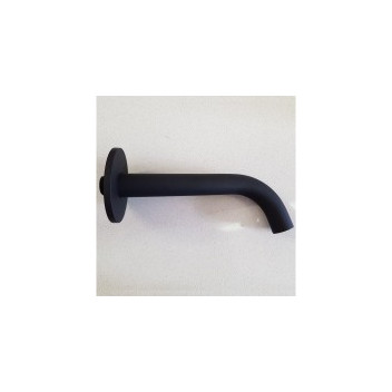 GIO A109/MB ROUND WALL SPOUT 120MM  MATT BLACK