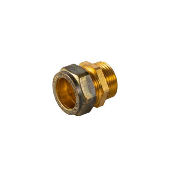 BRASSMAN COMPRESSION STRAIGHT MALE REDUCING COUPLER 3/4X15mm MIXC