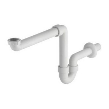 GEBERIT 151.107.11.1 TUBULAR BASIN TRAP PP CONNECTION BEND WHITE