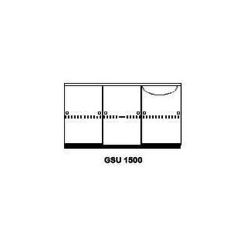 SINK UNIT WITH SLIDING DOORS DEB RH 1500