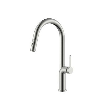 MERELLI UNO1 SINK MIXER & PULL-OUT NOZZLE 1TH BRUSHED S/S