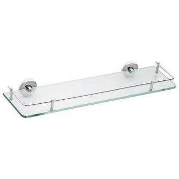 BATHROOM BUTLER LR2126CHRM GLASS SHELF & BOTTLE BAR POLISHED CHROME