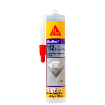 SIKA 601386 SIKAFLEX-112 POLYURETHANE SEALANT CRYSTAL CLEAR 290ML