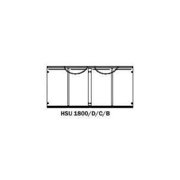 SINK UNIT WITH HINGED DOORS DCB 1800x535mm