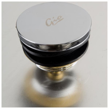 GIO P30 FLAT TOP CLICK BATH WASTE 40MM UNSLOTTED