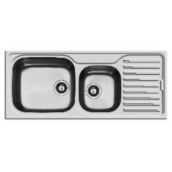 KWIKOT SDI-116-DLHB SS LEFT ONE & HALF BOWL DROP-IN SINK 1160X500