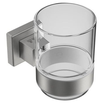 BATHROOM BUTLER 8532BRSH TUMBLER & HOLDER BRUSHED