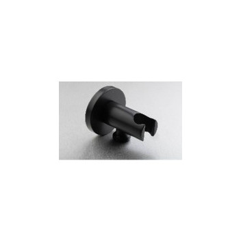 GIO WA-003/MB ROUND WALL OUTLET WITH BRACKET MATT BLACK
