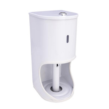 AFC TOILET ROLL HOLDER LOCKABLE WHITE 2 ROLL ROUND TR2A