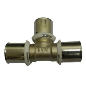 VALSIR PEXAL EQUAL TEE BRASS 16mm VU0000620
