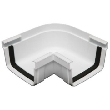 MARLEY SQUARE D-SHAPE PVC GUTTER ANGLE EXTERNAL x90 SA504