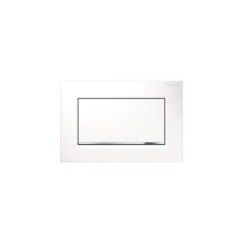 GEBERIT 115.893.KJ.1 SIGMA30 STOP-AND-GO ACTUATOR PLATE WHITE SHINYCP