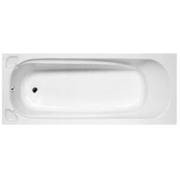 PLUMLINE AMARO CONTRACT BATH WITH HANDLES 1700X700 WHITE